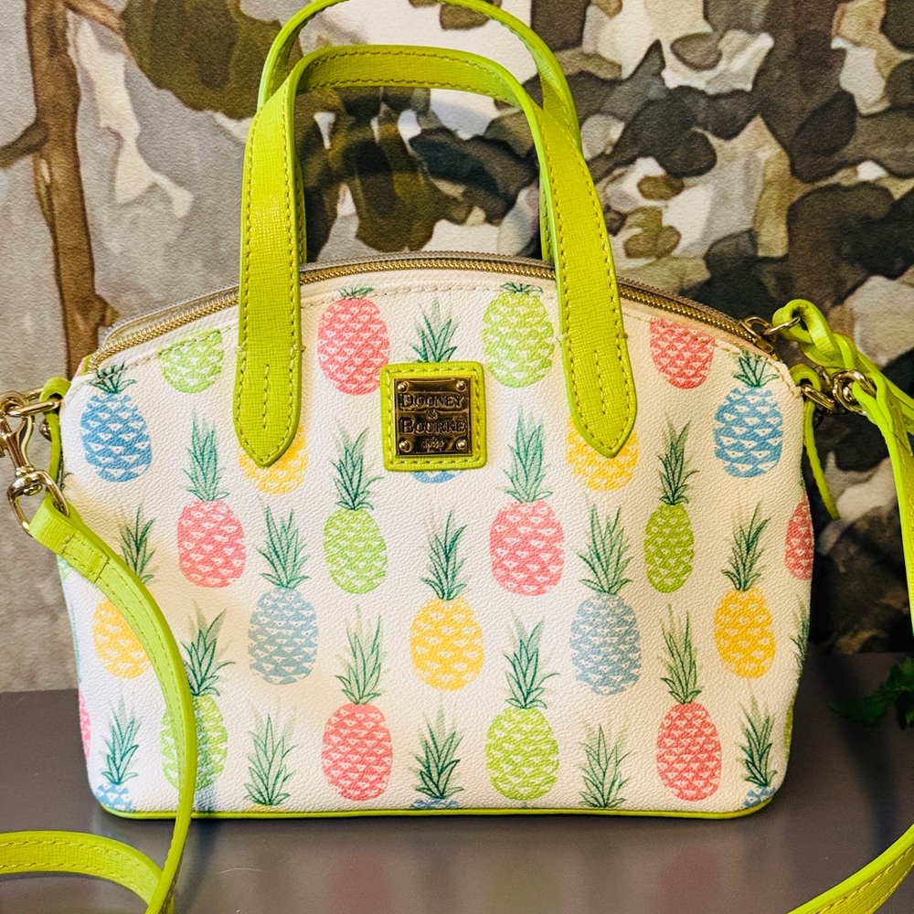 Dooney & Bourke Pineapple  Mini Ruby Crossbody Handbag